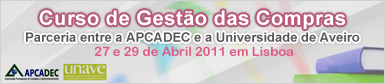 Curso de Gesto das Compras - Parceria entre a APCADEC e a Universidade de Aveiro